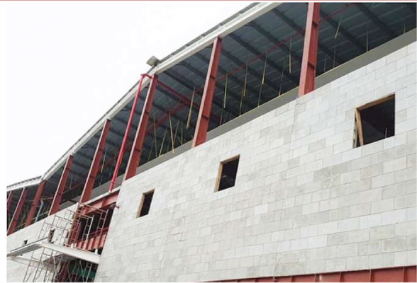 Thi công gạch lõi xốp cho nhà xưởng CAIS VINA - Hải Phòng
