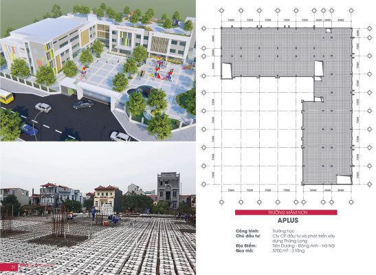Thi công và hoàn thiện sàn xốp cho trường mầm Non APLUS - Hà Nội