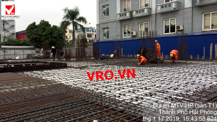 Thi công sàn xốp cho tòa nhà Minh Tinh Việt - Hải Phòng