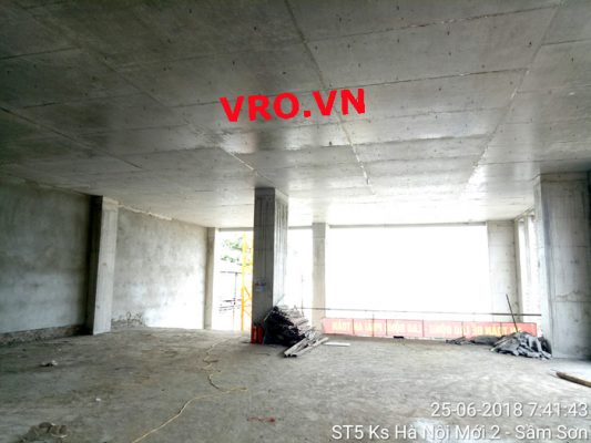 Công trình sàn phẳng cho khách sạn Hà Nội Mới 2 - Thanh Hóa