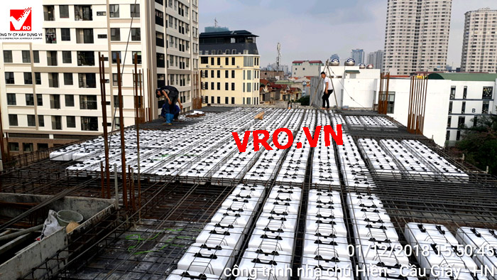 Thi công sàn xốp cho tòa nhà Thịnh Hiền - Hà Nội
