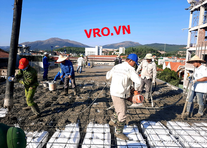 Thi công hoàn hoàn thiện sàn xốp cho công trình Mạnh Khương - Uông Bí