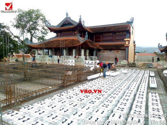 Công trình sàn xốp xây dựng cho chùa Ngọc Bích - Yên Bái