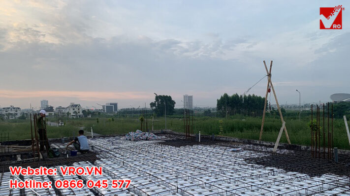 Công trình sàn phẳng 4 tầng tại Bắc Giang