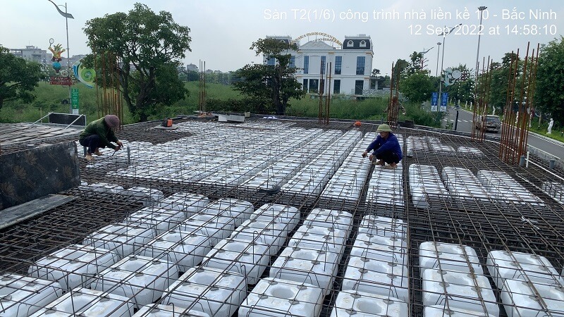Thi công công trình nhà liên kề 10 tại Bắc Ninh