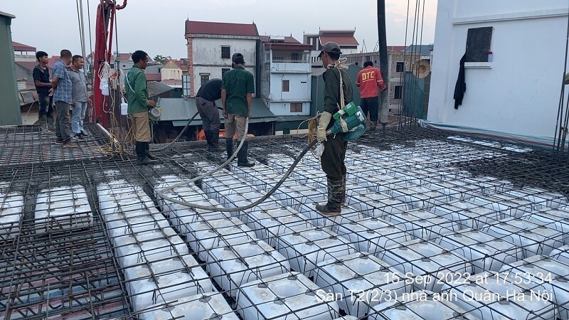 Thi công và hoàn thiện công trình nhà anh Quân tại Hà Nội