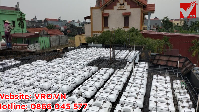 Công trình sàn phẳng 2 tầng tại TT Thịnh Long Nam Định