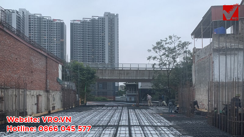Công trình sàn phẳng lõi xốp 11 tầng tại Cầu Giấy, Hà Nội
