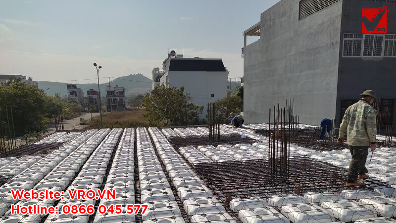 Công trình sàn xốp dân dụng 6 tầng tại Bắc Giang