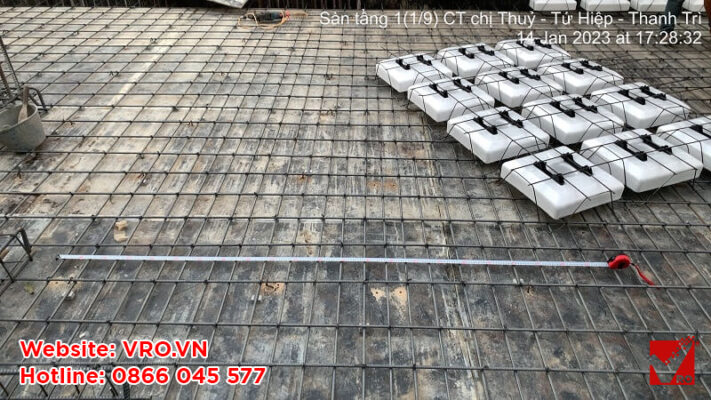 Hoàn thiện công trình sàn xốp 9 tầng tại Tứ Hiệp Thanh Trì