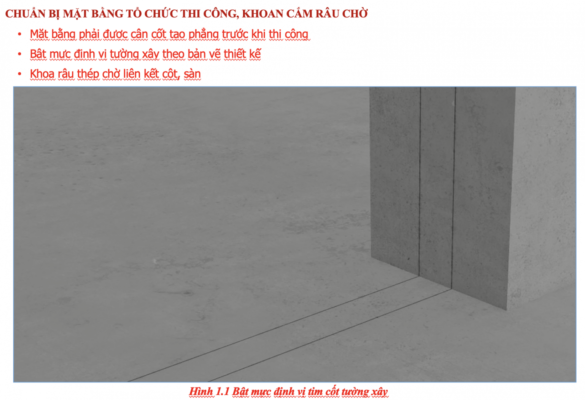 Chuẩn bị mặt bằng