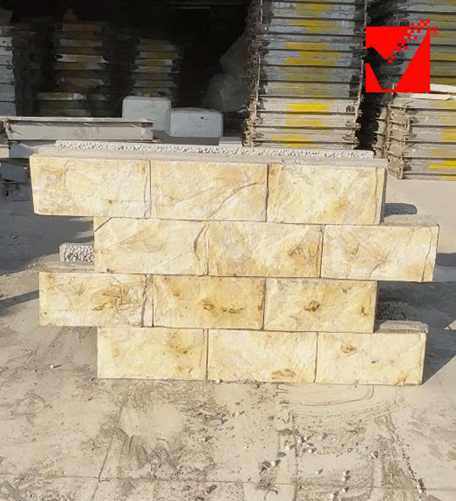 Gạch VRO gắn đá bóc mặt đa sắc
