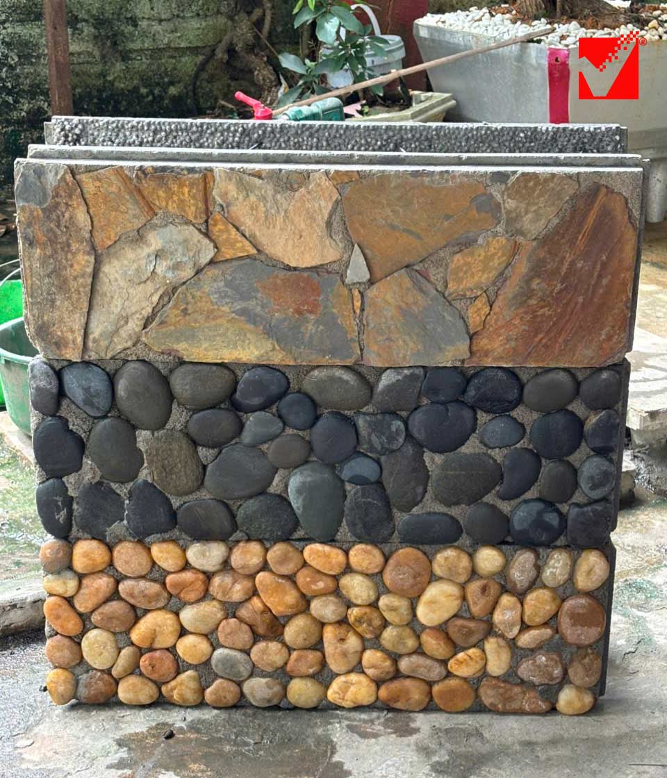 Gạch VRO gắn sỏi