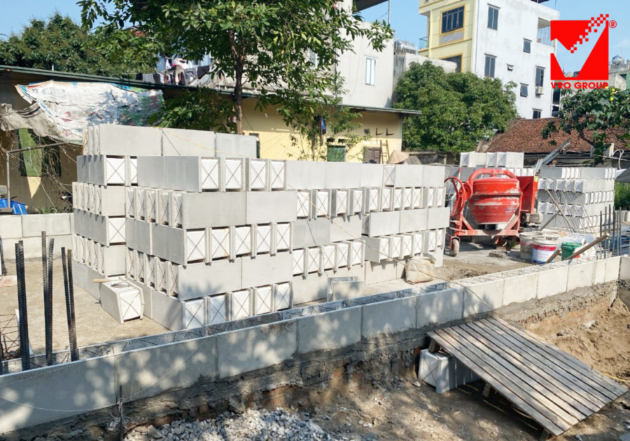 Ưu điểm gạch bê tông nhẹ lõi xốp