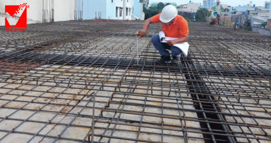 Thành phần cốt thép sàn gia cố