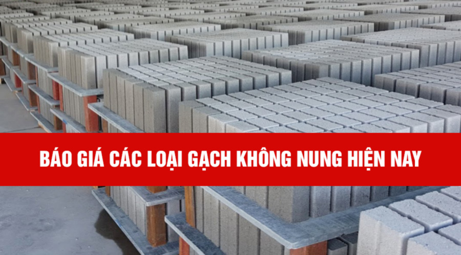 Báo giá gạch không nung gạch block các loại hiện nay