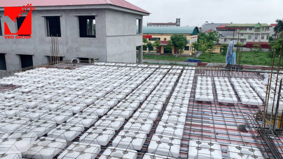 Sàn phẳng tầng 3 Công trình Mạnh Hùng tại Vĩnh Phúc