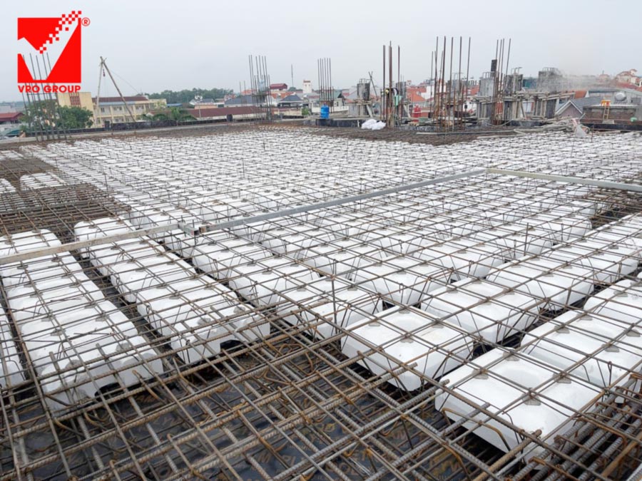 Thi công sàn phẳng tầng 4 công trình Minh Thảnh