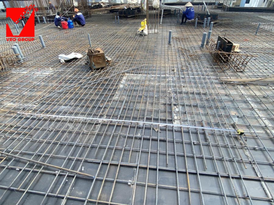 Khách sạn tại Hải Phòng thi công sàn phẳng vượt nhịp 9m