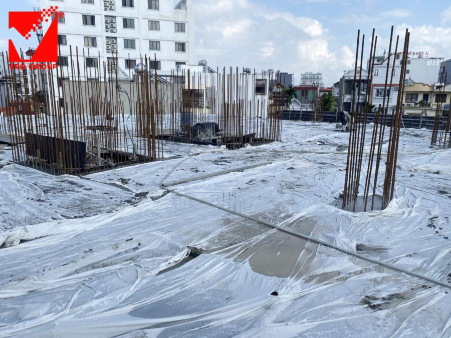 Khách sạn tại Hải Phòng thi công sàn phẳng vượt nhịp 9m