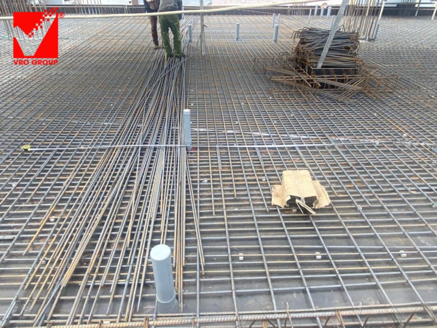 Khách sạn tại Hải Phòng thi công sàn phẳng vượt nhịp 9m