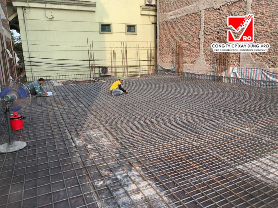 Thi công sàn phẳng lõi xốp VRO công trình Quang Đáng - Bắc Ninh