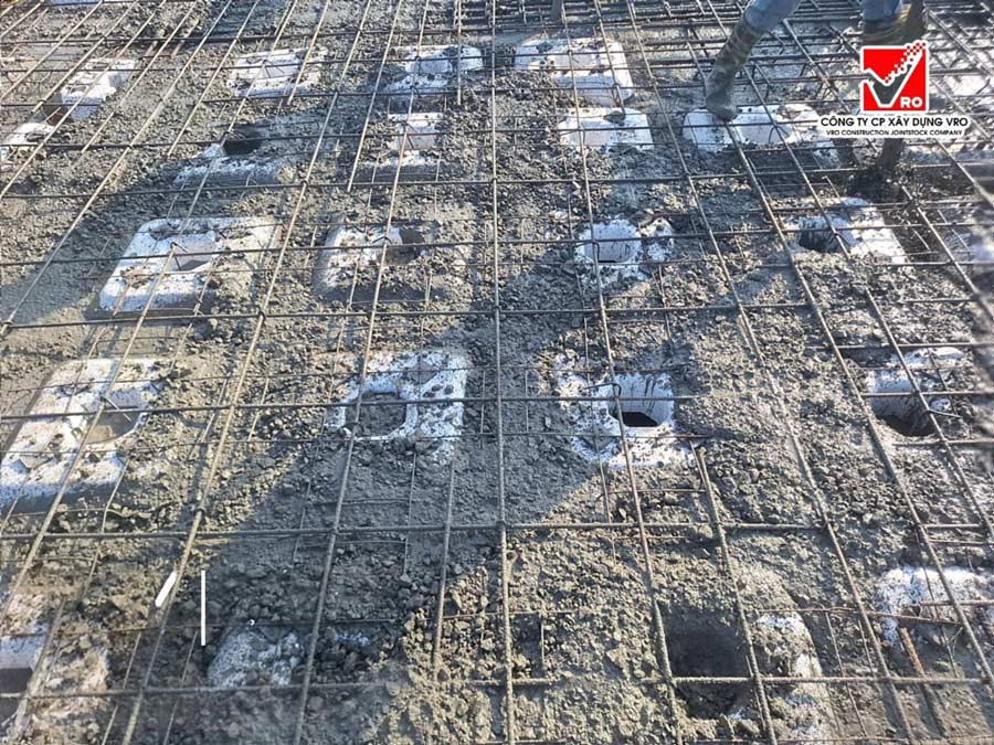 Sàn phẳng VRO công trình Hương Giang tại Bắc Giang