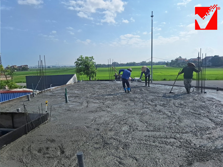 Sàn phẳng VRO công trình Hương Giang tại Bắc Giang