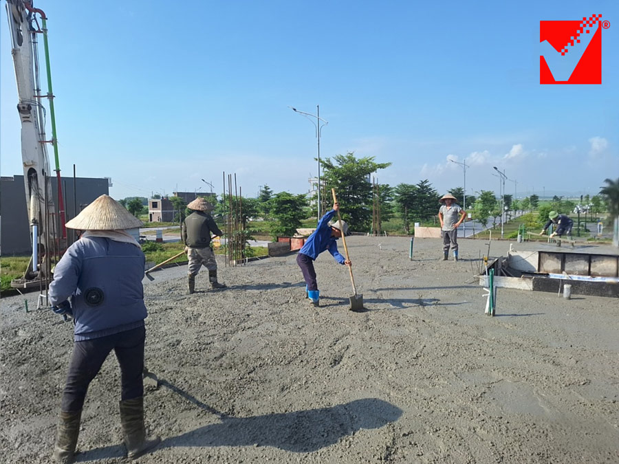 Sàn phẳng VRO công trình Hương Giang tại Bắc Giang