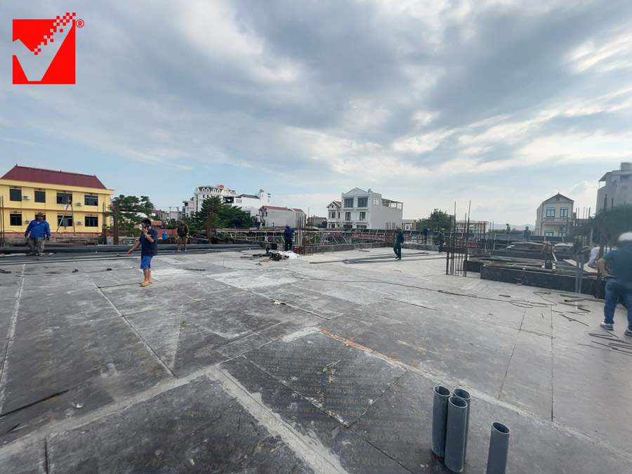 Sàn phẳng vượt nhịp VRO công trình TTTM Bắc Giang