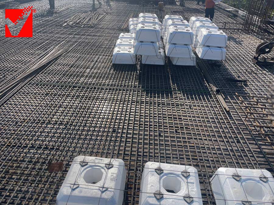 Sàn phẳng vượt nhịp VRO công trình TTTM Bắc Giang