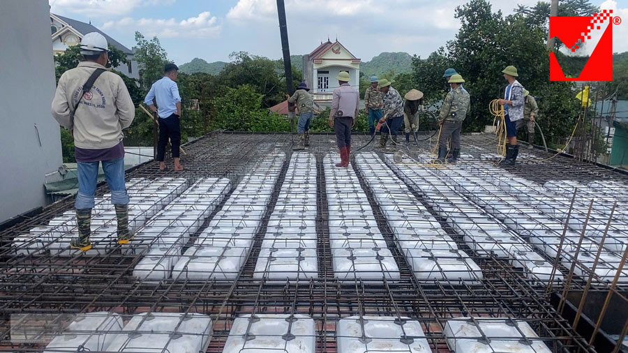 Sàn xốp VRO công trình Mạnh Dũng tại Hà Nam