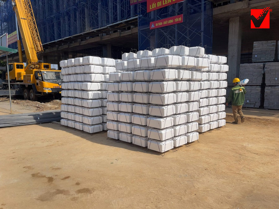 Thi công sàn phẳng VRO công trình Văn phòng Tân Thanh - Hà Nội