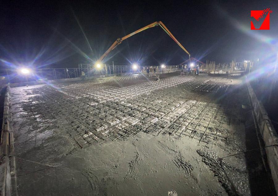 Thi công sàn phẳng VRO công trình Văn phòng Tân Thanh - Hà Nội