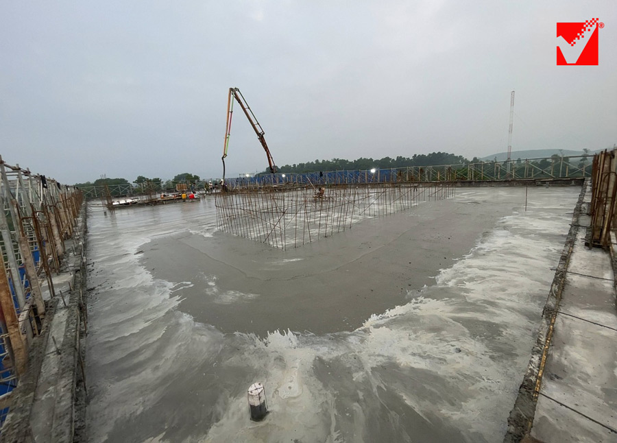 Thi công sàn phẳng VRO công trình Văn phòng Tân Thanh - Hà Nội