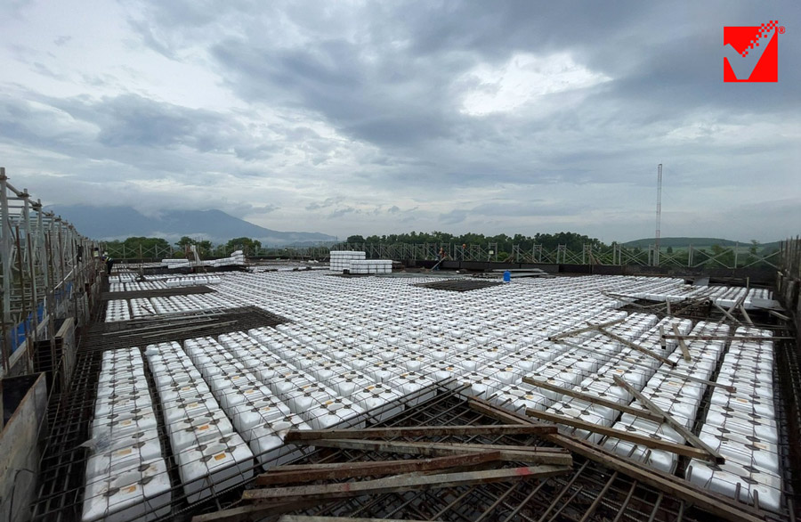 Thi công sàn phẳng VRO công trình Văn phòng Tân Thanh - Hà Nội