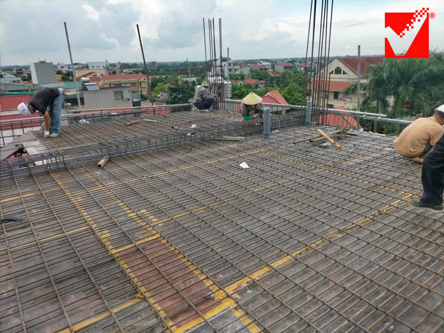 Thi công sàn phẳng VRO công trình Thanh Tuấn - Hà Nam