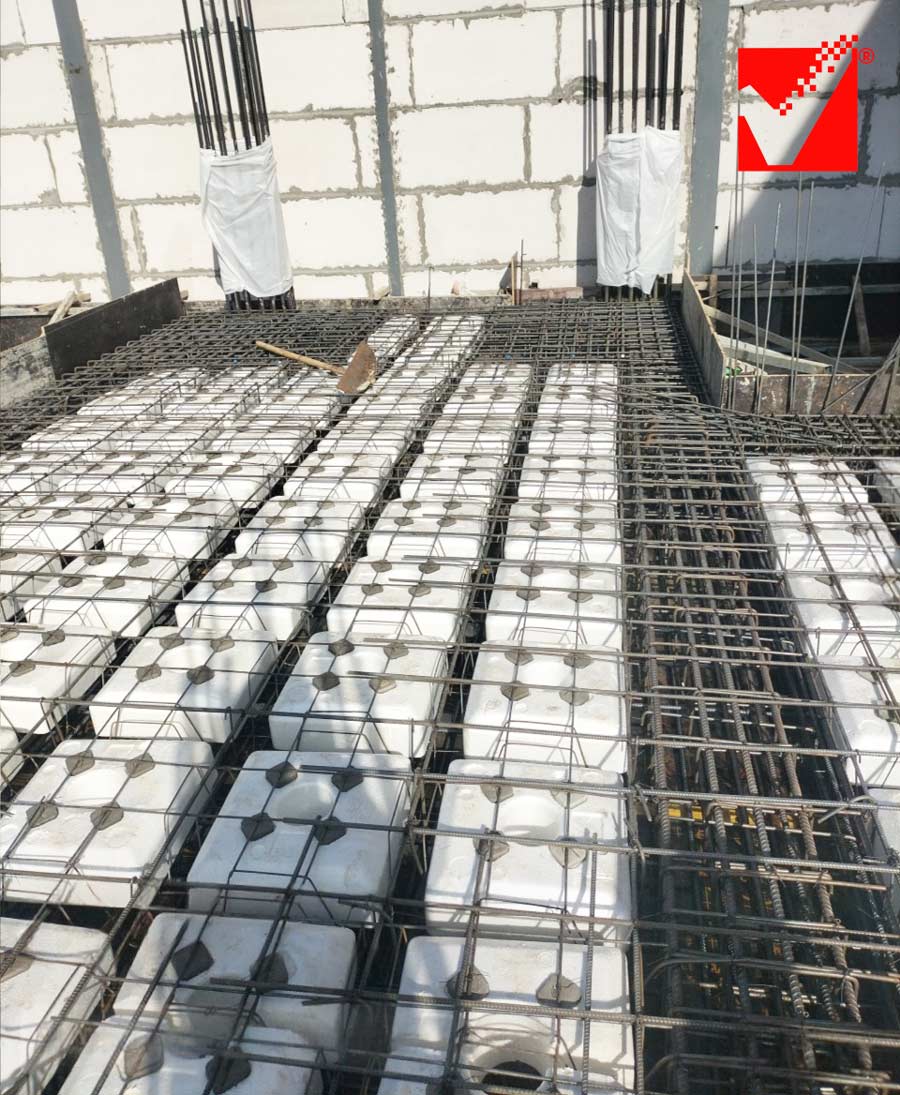 Thi công sàn phẳng VRO công trình Thanh Tuấn - Hà Nam