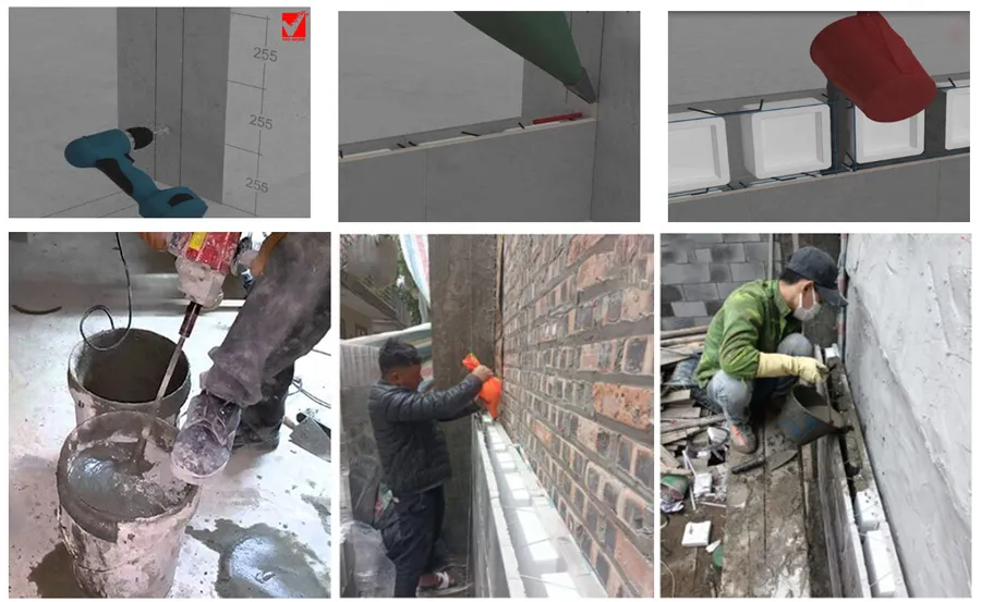 Thi công gạch bê tông nhẹ G-VRO