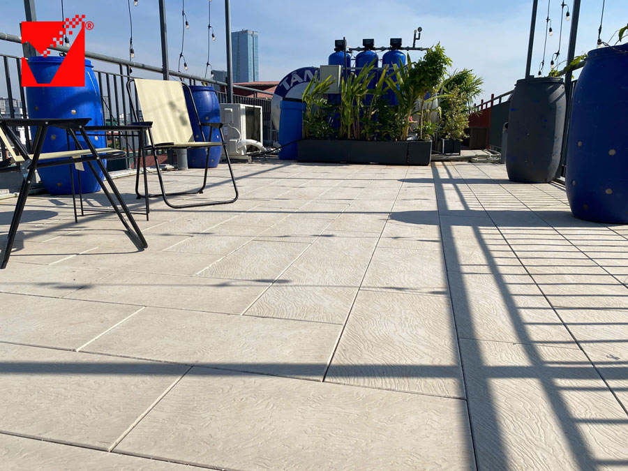 Ưu điểm gạch lát sân thượng GM-VRO