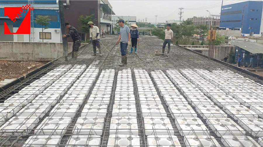 Thi công sàn xốp nhà điều hành PE tại Phú Thọ