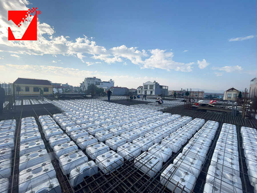 Sàn vượt nhịp VRO công trình TTTM Bắc Giang