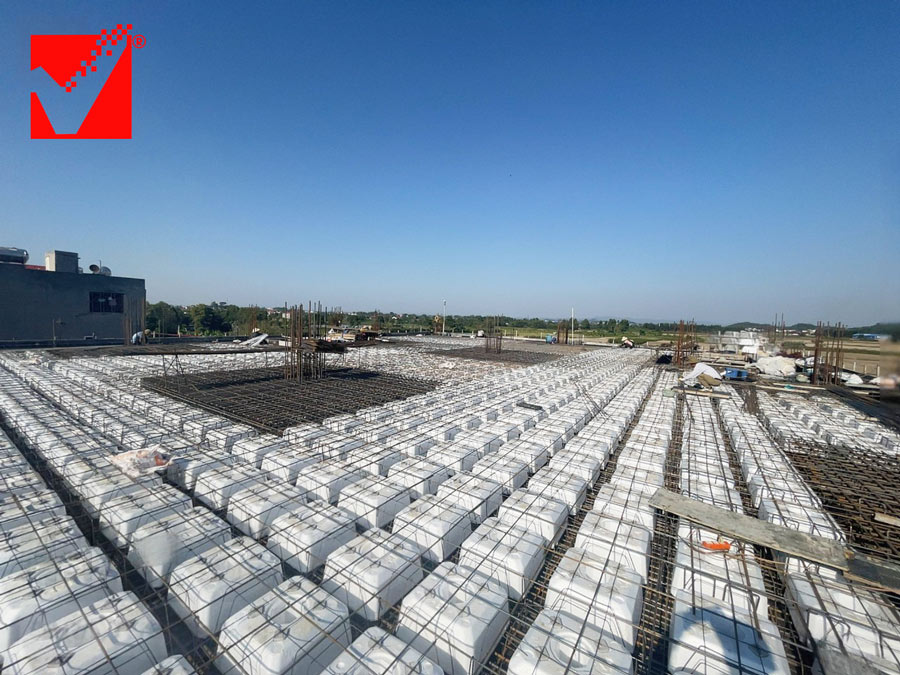 Sàn vượt nhịp VRO công trình TTTM Bắc Giang