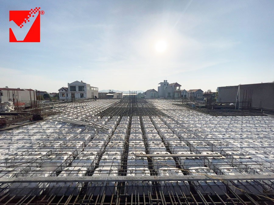 Sàn vượt nhịp VRO công trình TTTM Bắc Giang