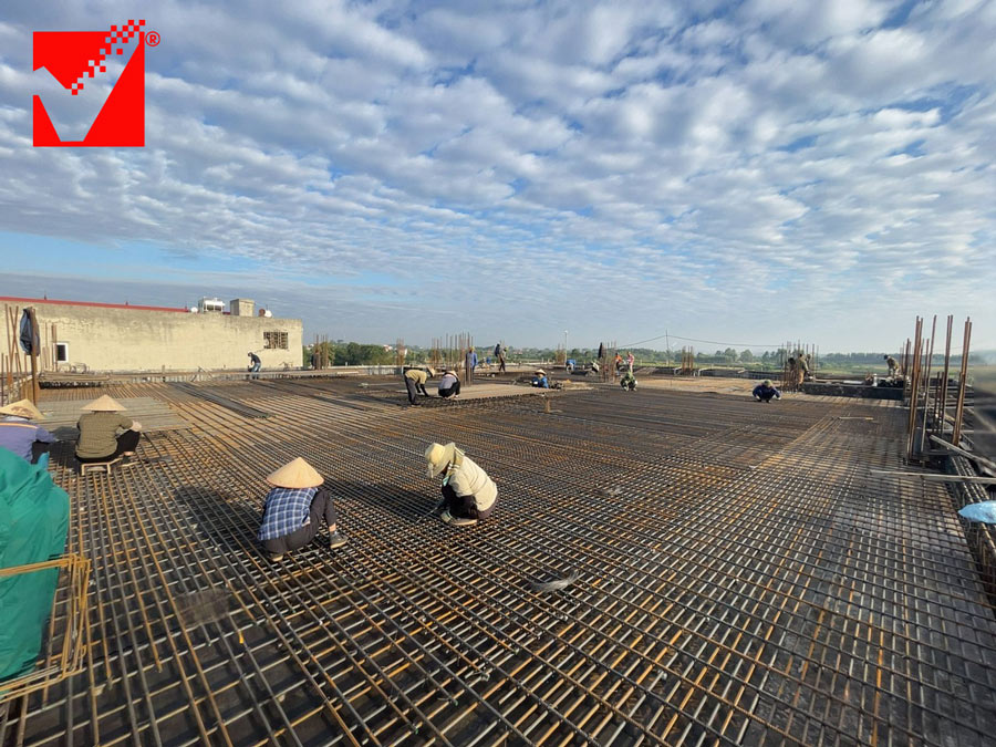 Sàn vượt nhịp VRO công trình TTTM Bắc Giang