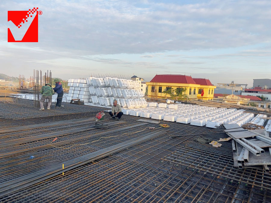 Sàn vượt nhịp VRO công trình TTTM Bắc Giang