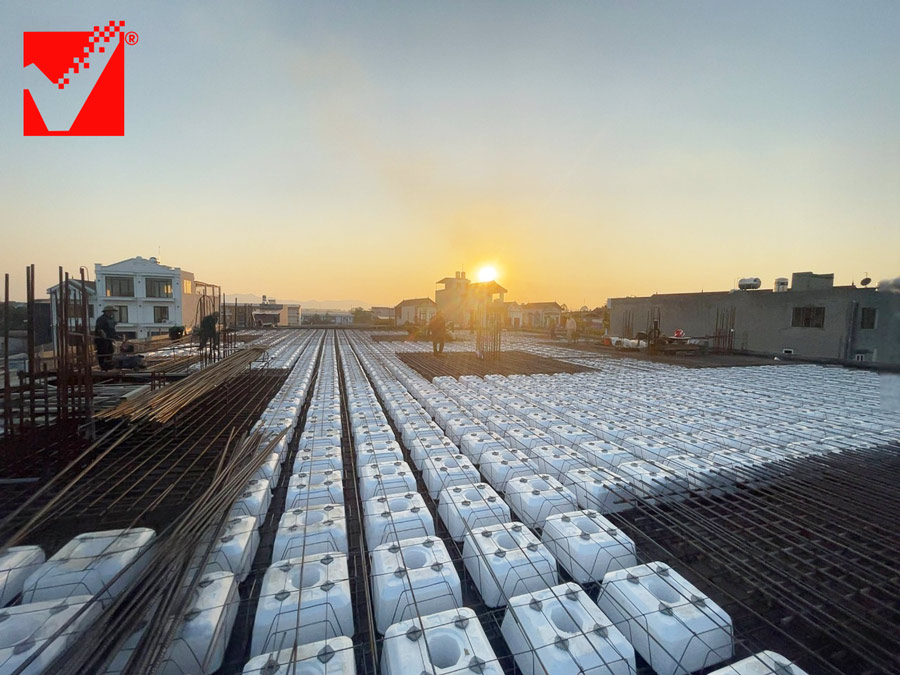 Sàn vượt nhịp VRO công trình TTTM Bắc Giang