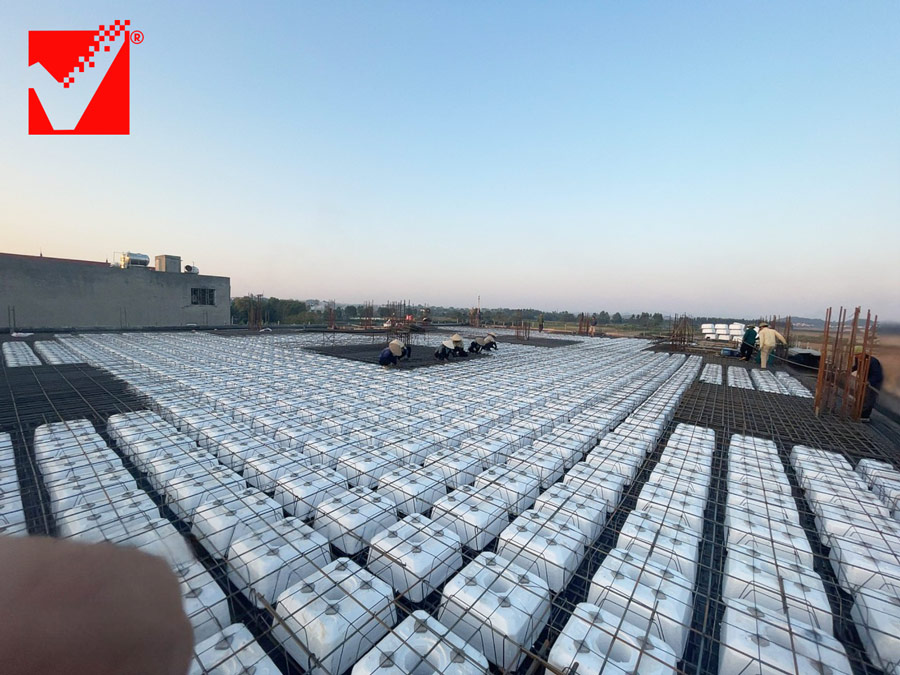 Sàn vượt nhịp VRO công trình TTTM Bắc Giang