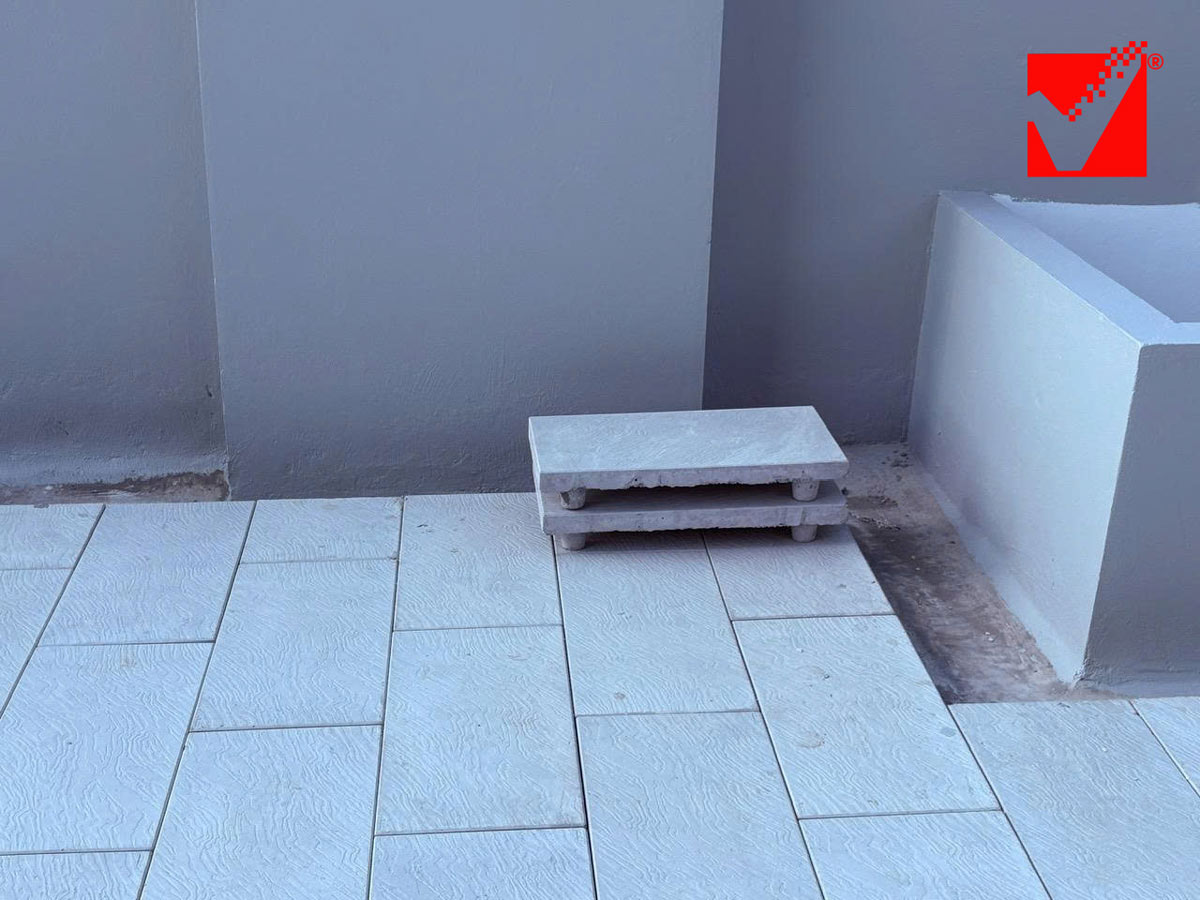 Thi công gạch chống nóng mái NOXH tại Lào Cai