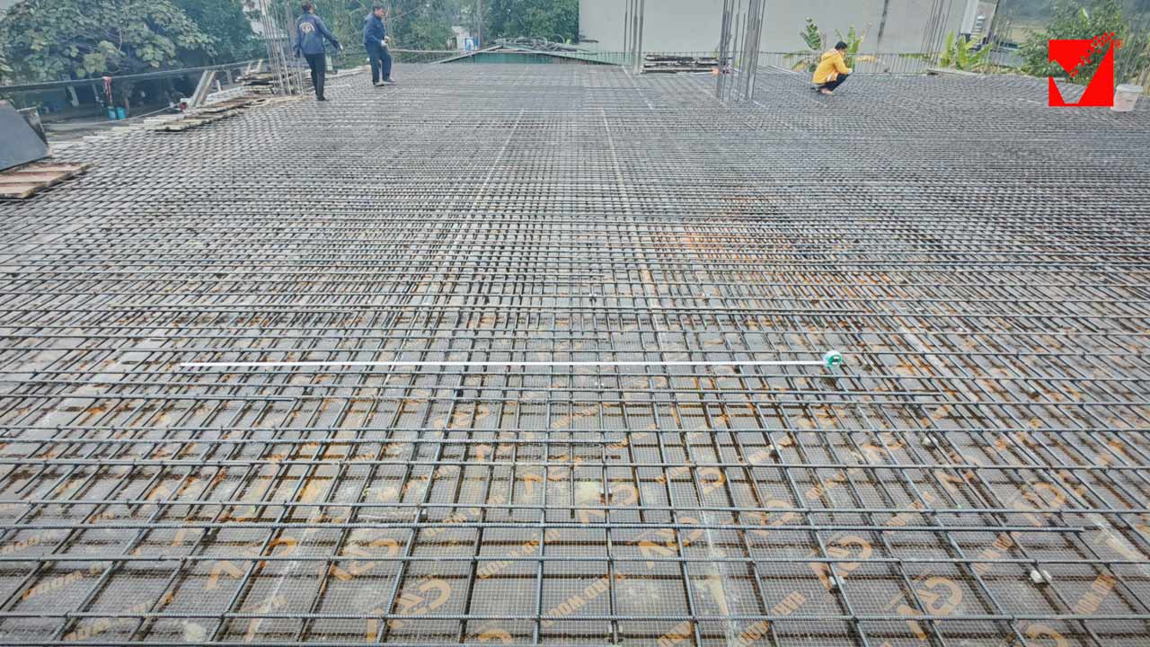 Thi công sàn hộp xốp VRO công trình Văn Anh